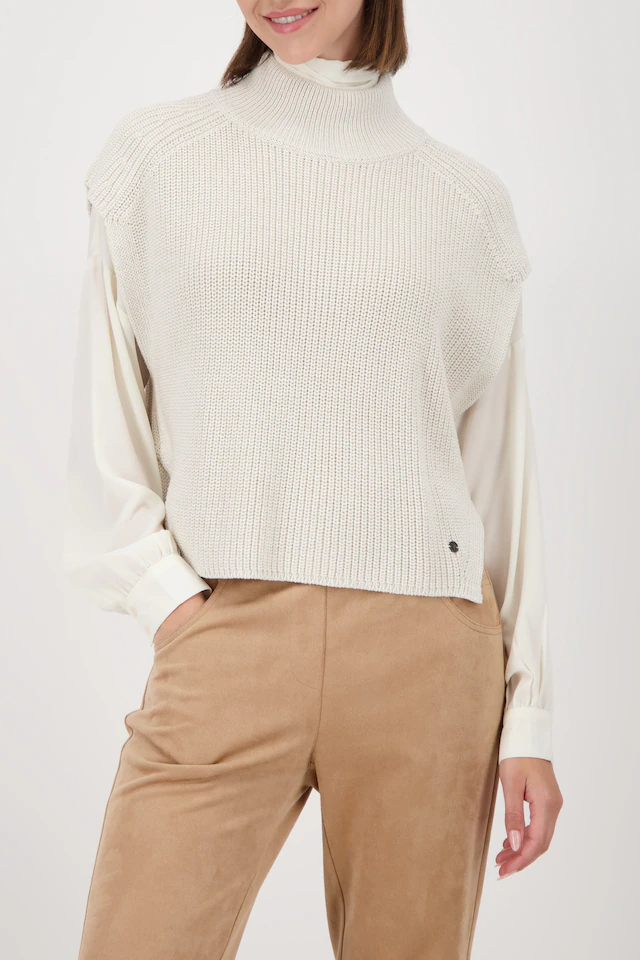 Monari Pullunder , Regular fit mit Stehkragen