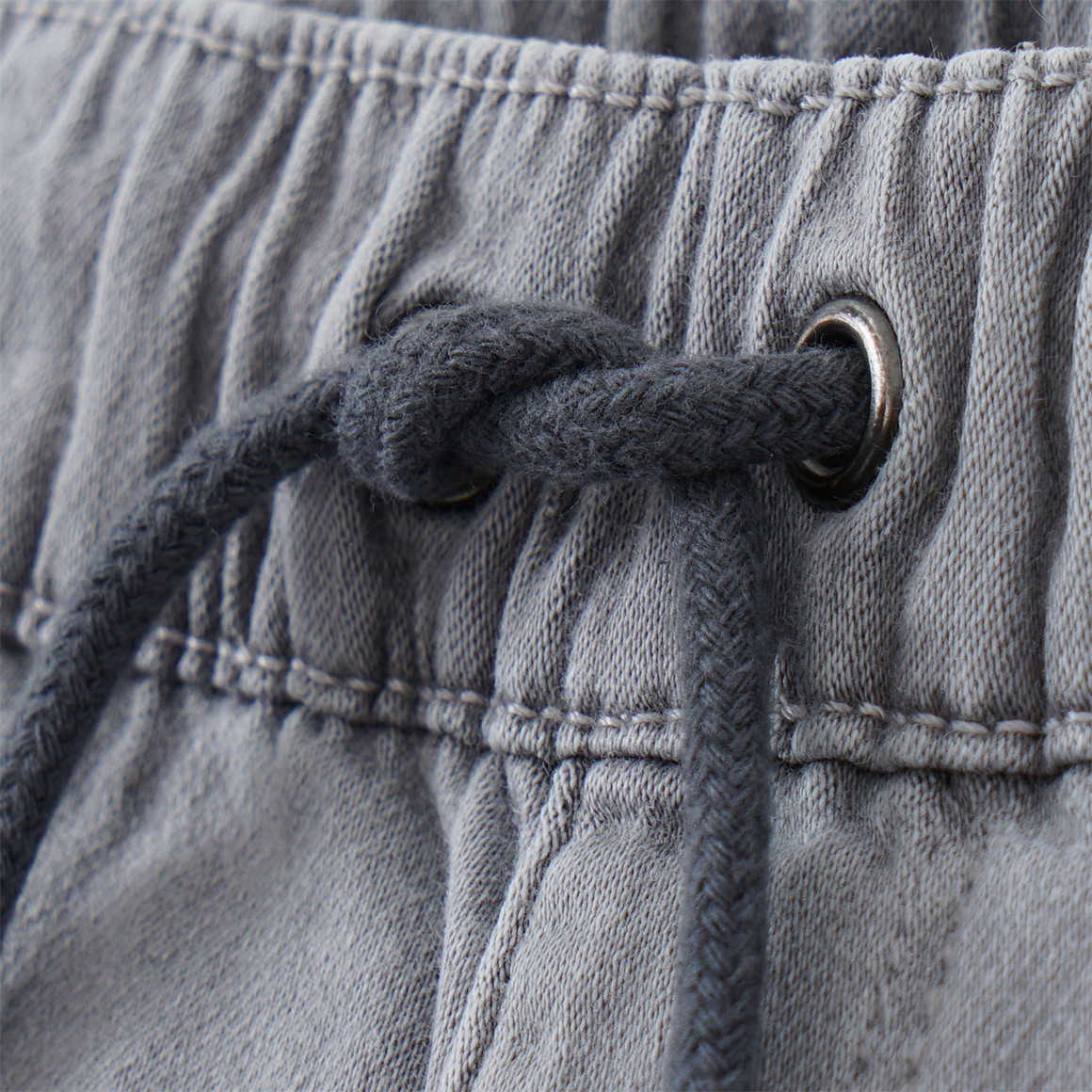Topolino Jungen Jeansshorts mit Tunnelzug hellgrau