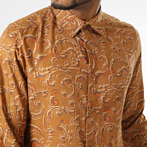 Chemise Slim Manches Longues Lolly Camel
