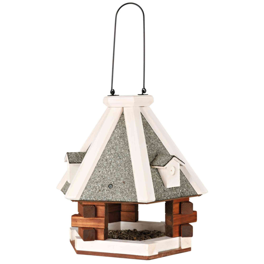 Mangeoire chalet à suspendre ø 36 cm pour oiseaux