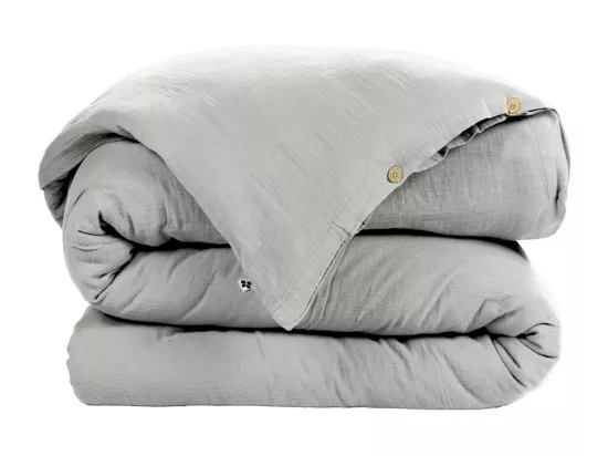 OUREA - Housse de Couette 240x220cm Gaze de Coton Nuage