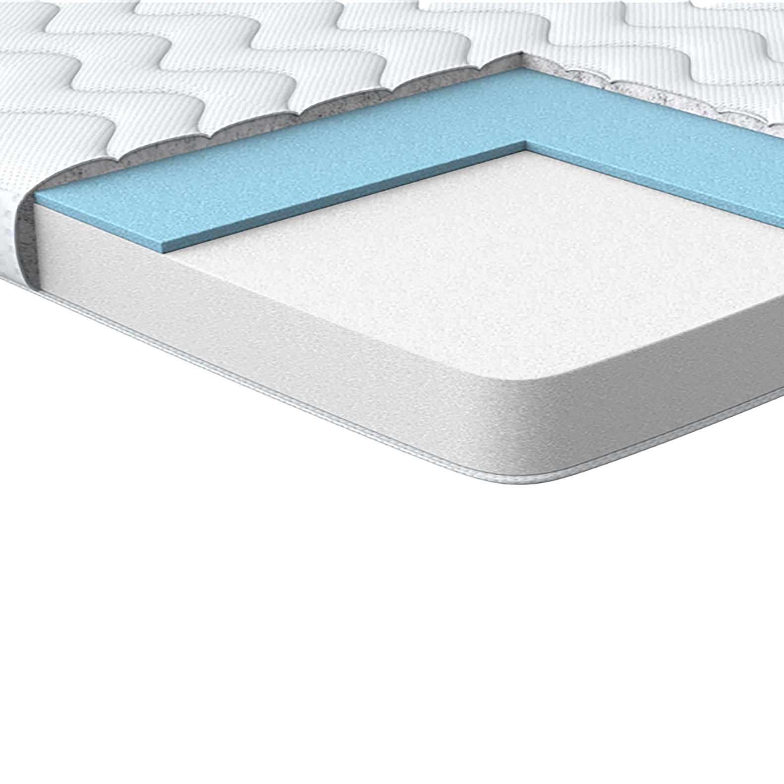 Beliani - FROSTY - Matrastopper - Wit - 160 x 200 cm - Gel