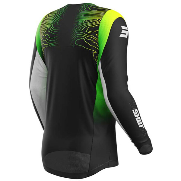 Shot - Maillot enfant Contact Kid Apex Noir / Jaune fluo / Vert fluo