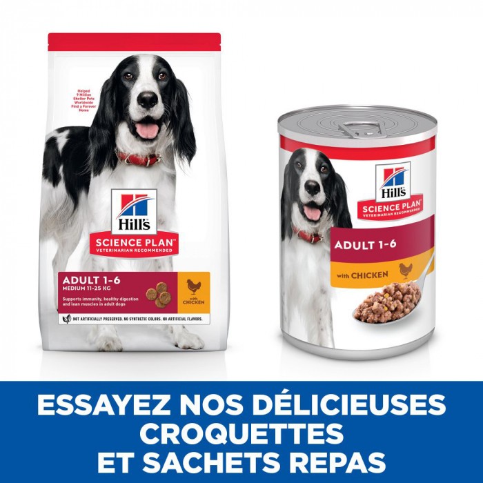 HILL'S Science Plan Medium Adulte au Poulet - Croquettes pour chien