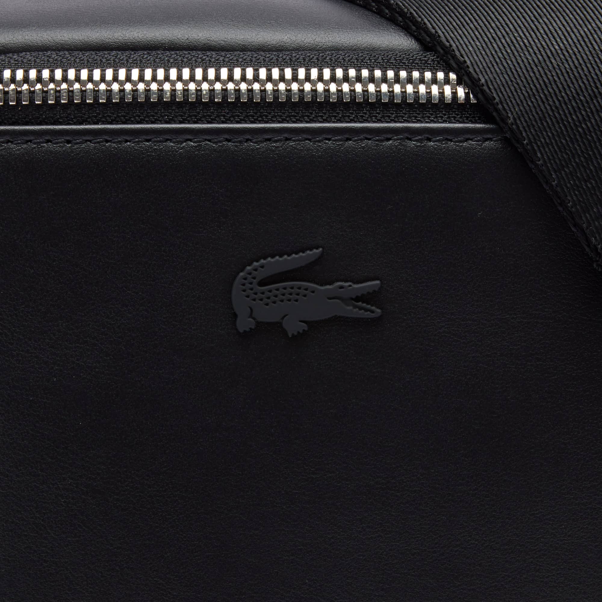 Sacoche camera bag en cuir Sacoches & Pochettes - Noir - Lacoste - Unisex