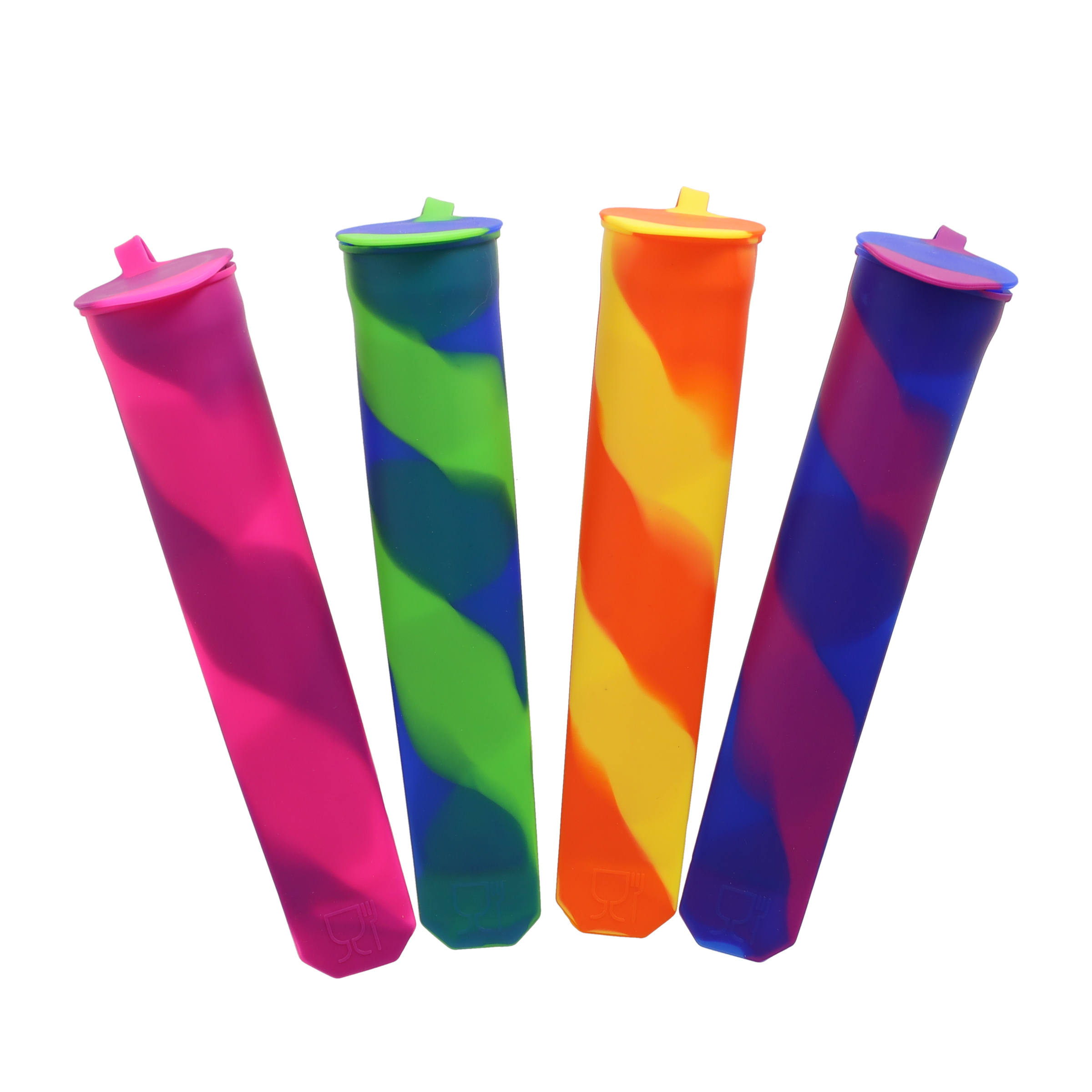 (6er Set) Silikon Wassereis Form Ice Pops Beutel DIY Glacé Behälter - Camouflage