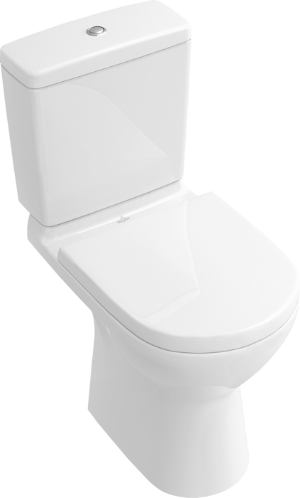 Villeroy & Boch O.novo randloos duoblok toilet CeramicPlus PK met AntiBac wit glans