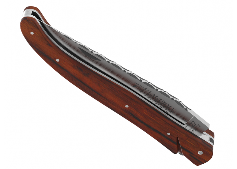 Couteau Laguiole ressort forgé Plein Manche en bois de cocobolo