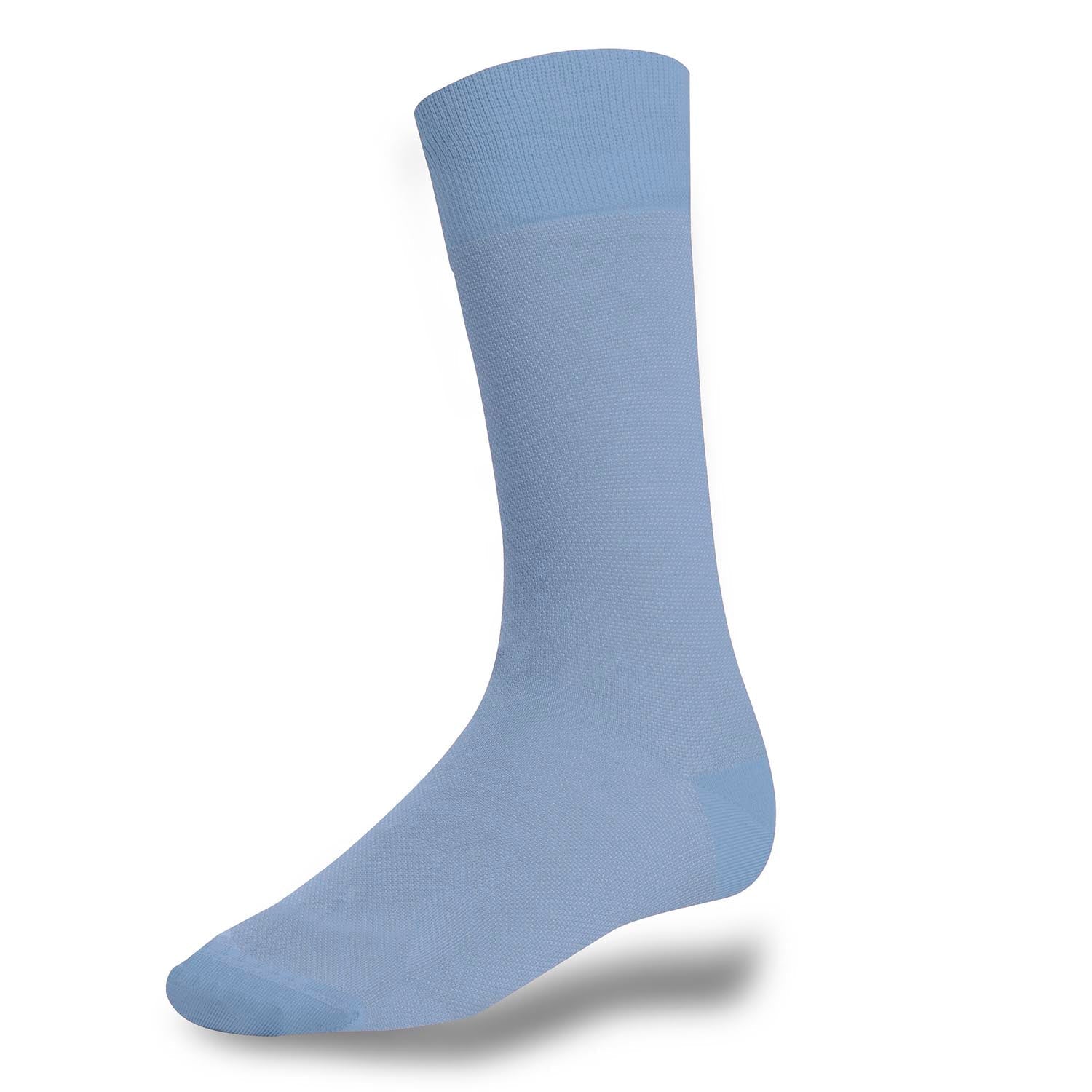 Chaussettes bleu ciel caviar en coton fil d'Ecosse