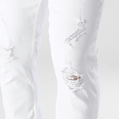 Jean Regular Fit Avec Destroy 2377 Denim Blanc