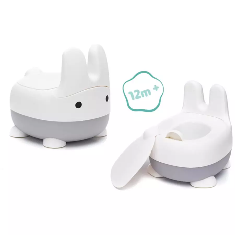 fillikid Töpfchen Rabbit grau  weiß