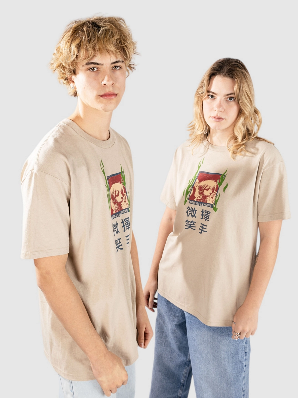 Smile And Wave Companion T-Shirt sand