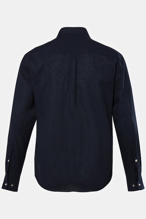 Leinenmix-Hemd, Langarm, Kentkragen, Modern Fit, bis 8 XL