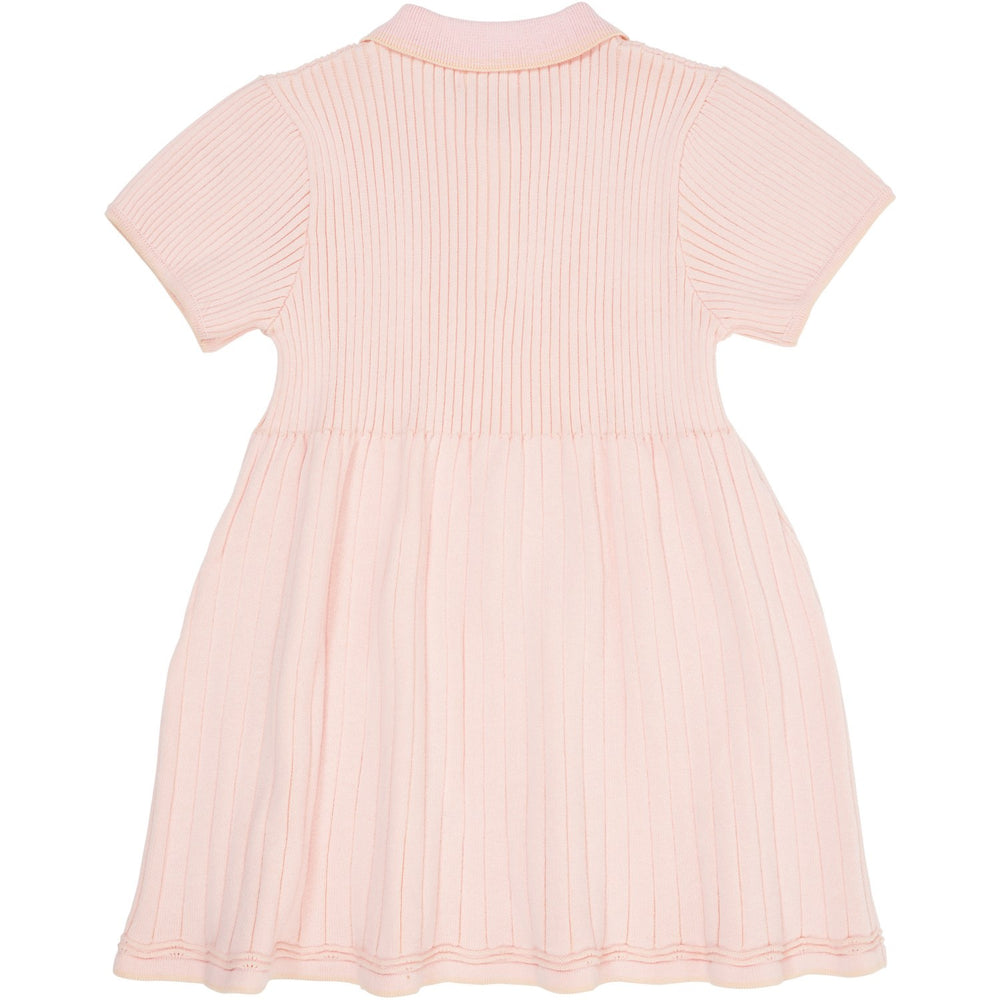 Køb COPENHAGEN COLORS Ballerina/Cream Comb. Rib Polo Strikkjole