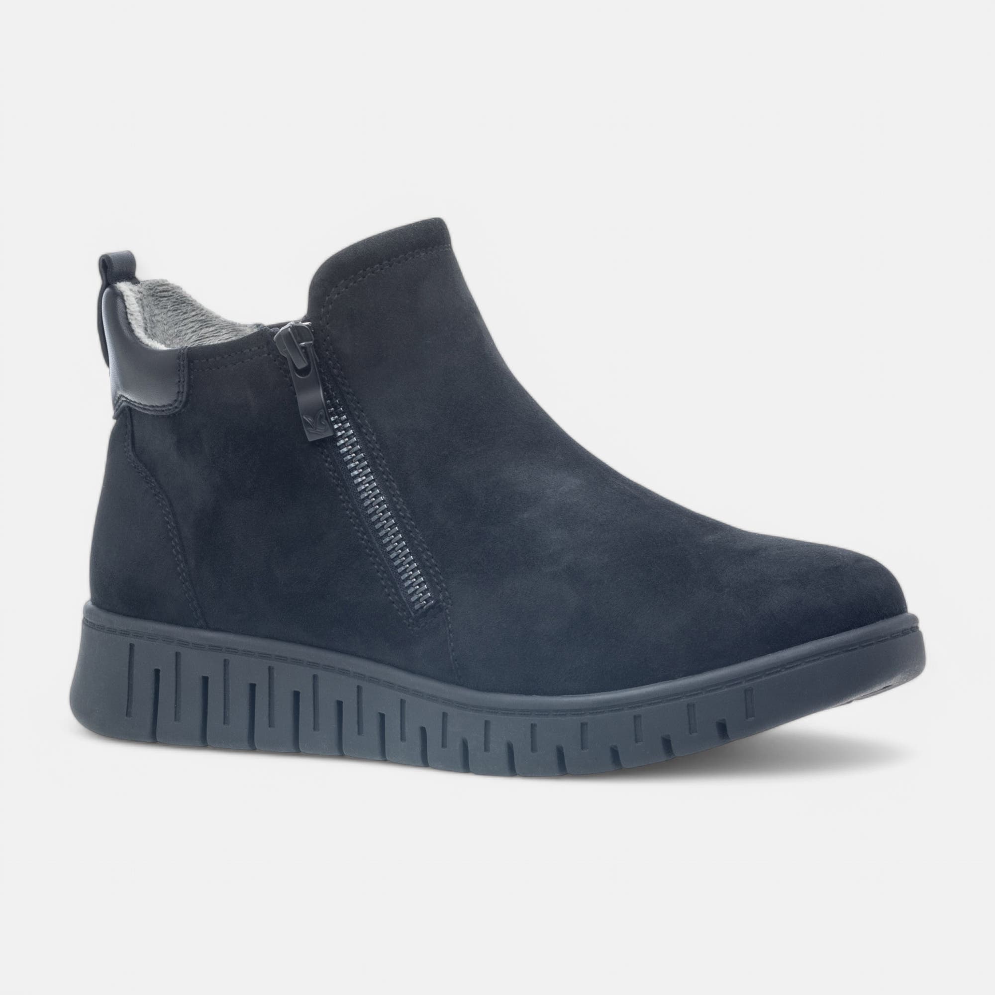 Baskets hautes Femme en cuir noir