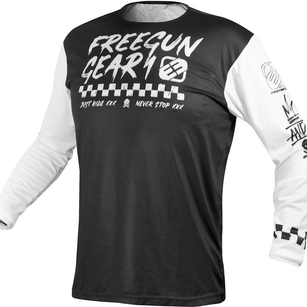 Freegun - Maillot Devo Speed Noir / Blanc