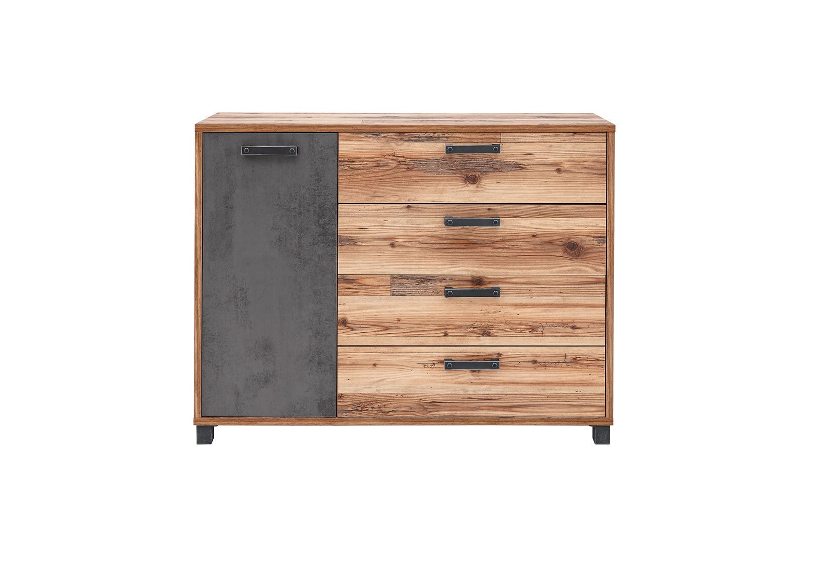 Kommode Dover Grau/Braun 125 x 96 x 38 cm