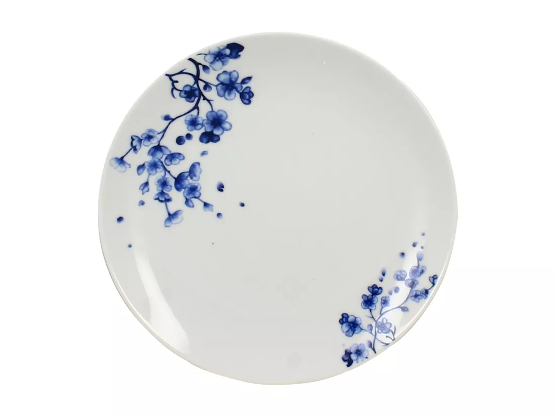 Novastyl - Lot6 Assiettes A Dessert Centauree 21cm En Porcelaine