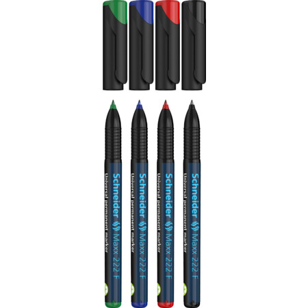 Schneider Maxx 222 4er-Etui Universalmarker permanent - 0.7 mm