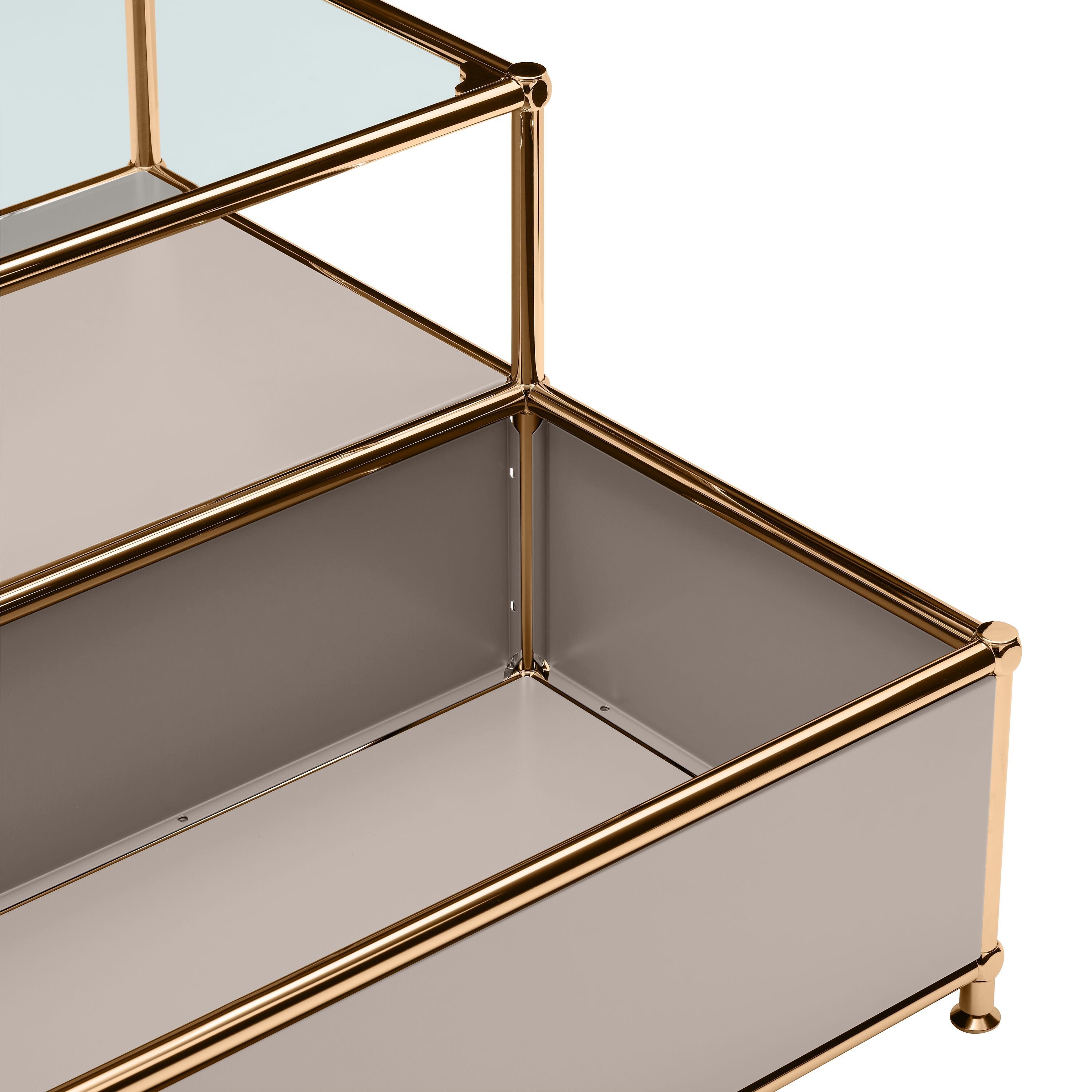 FLEXCUBE Salontisch - Taupe / B: 152.5 cm x T: 77.5 cm x H: 43.5 cm