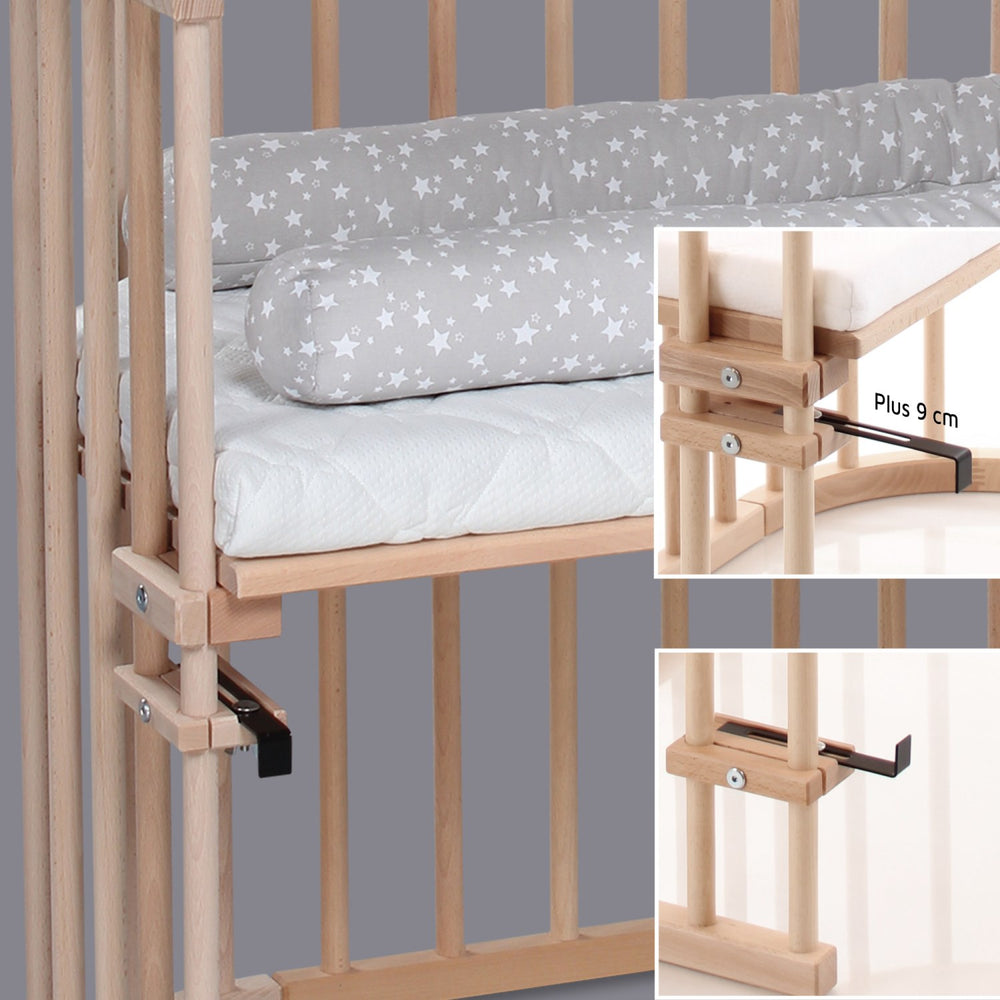 Køb babybay® Bedside Crib Natural Ubehandlet Maxi Co-Sleeper Babyseng