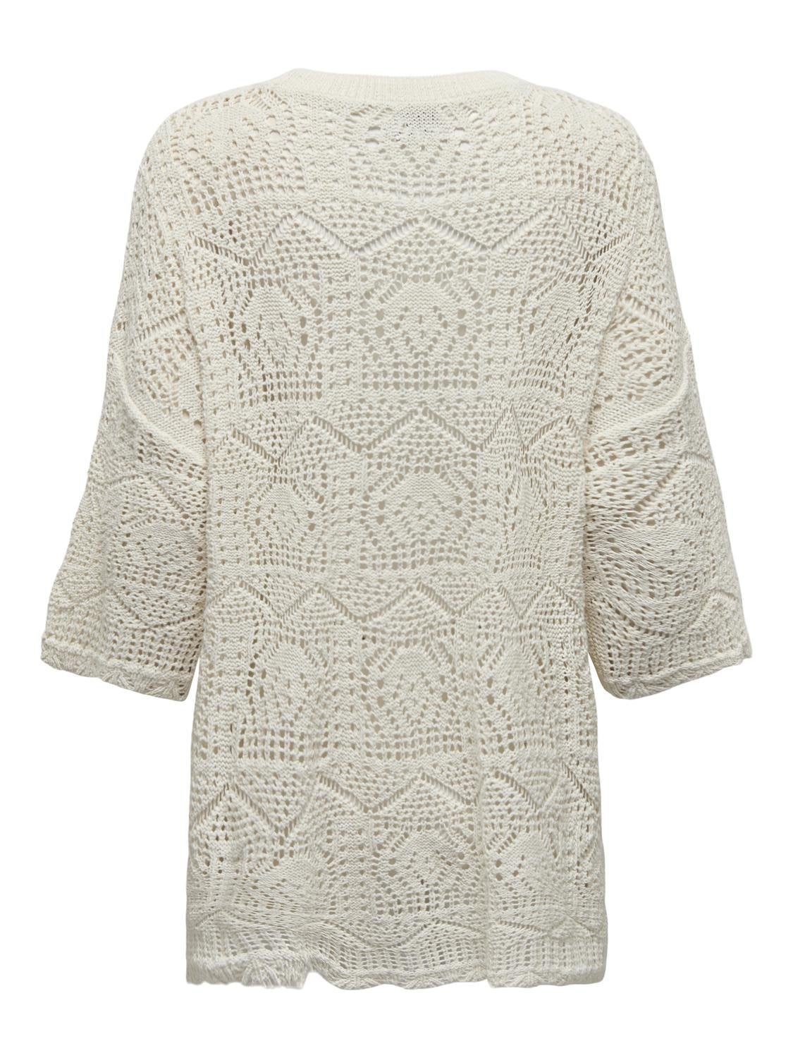 ONLBEACHIE Strickpullover Cloud Dancer