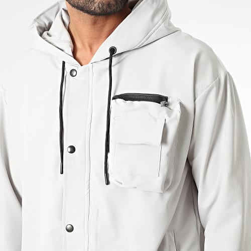 Ensemble Veste Zippée Et Pantalon Cargo Gris