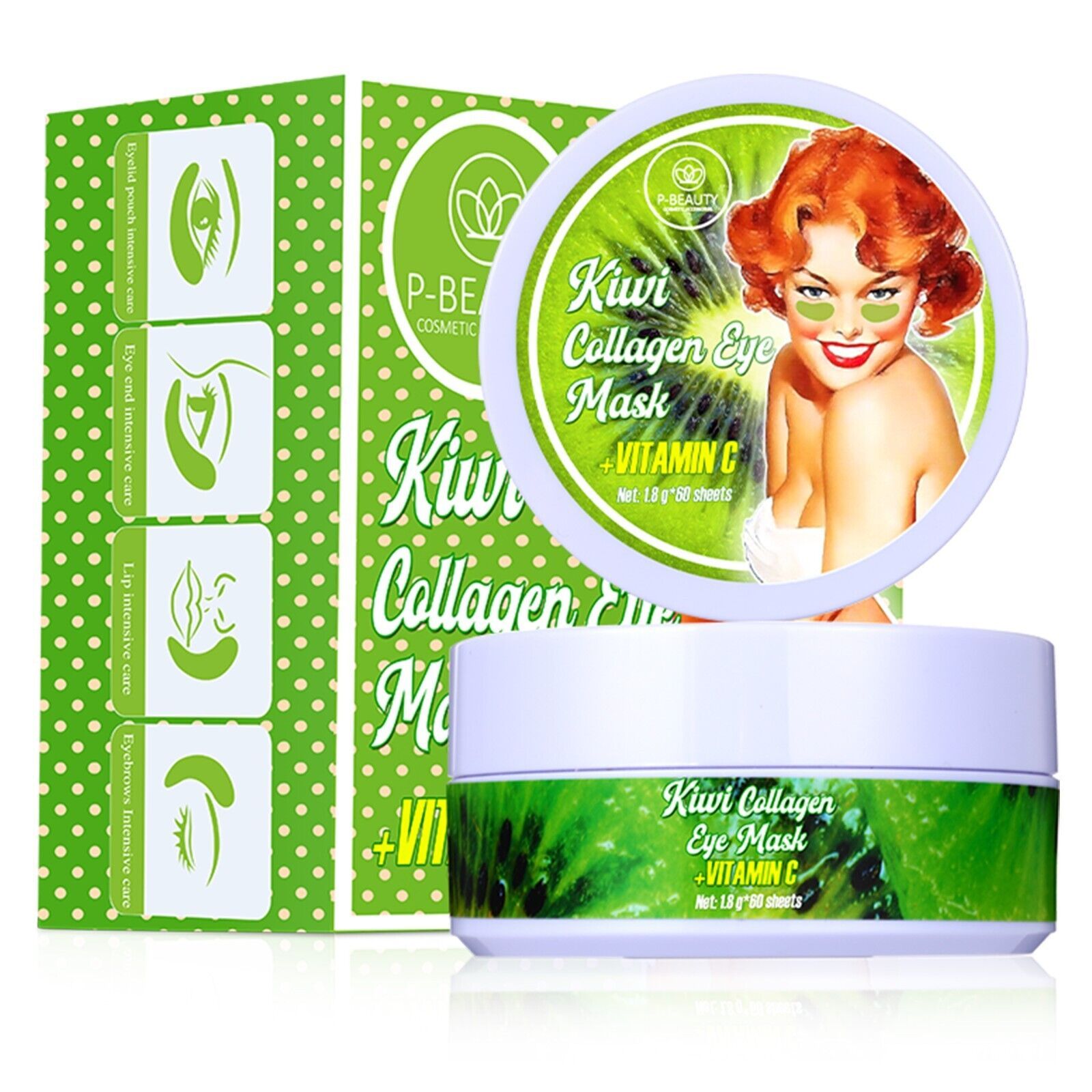 P-Beauty Augenpads Gel Anti Aging Kiwi