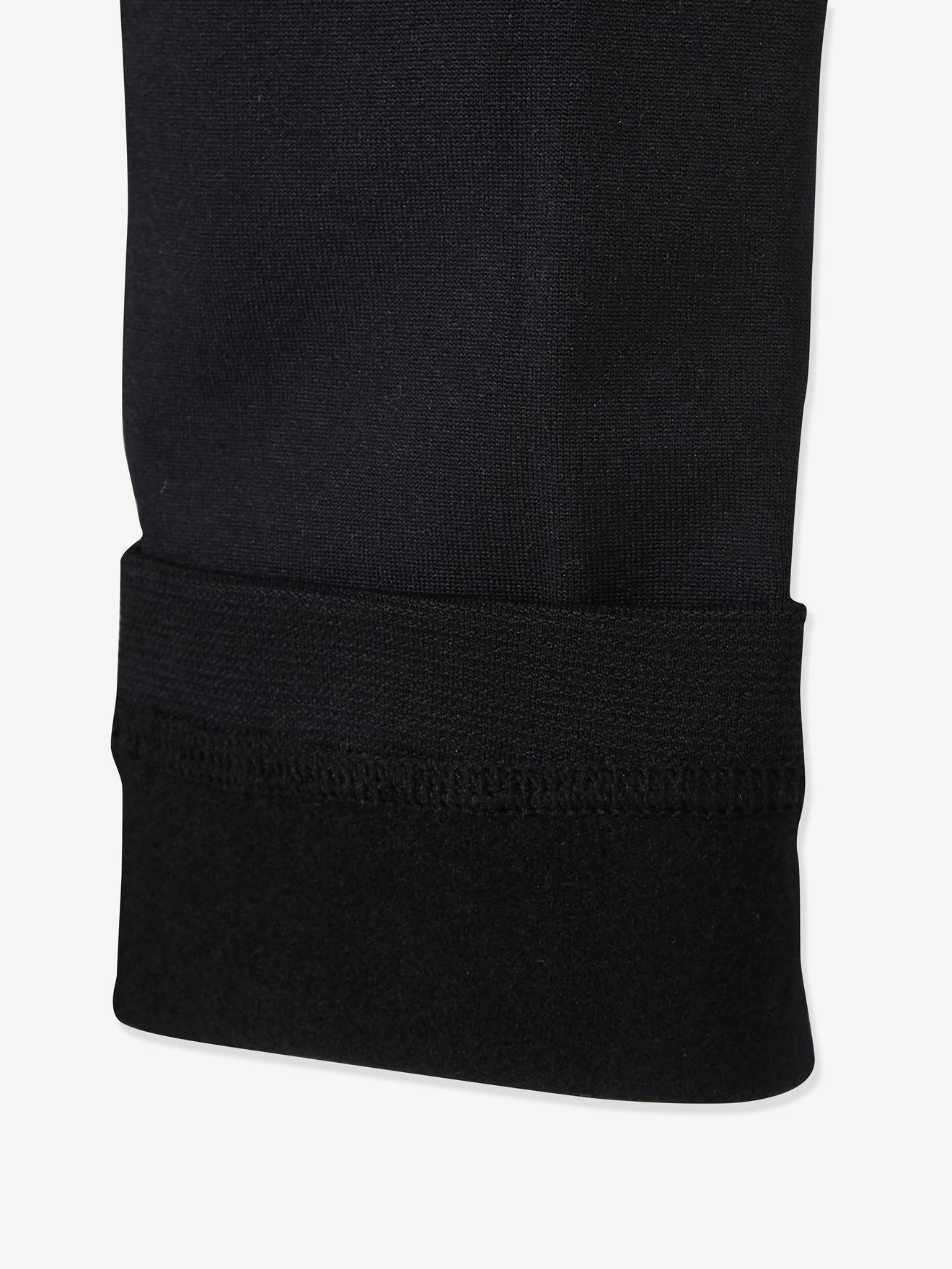 Calça legging de malha polar para meninas, azul médio liso