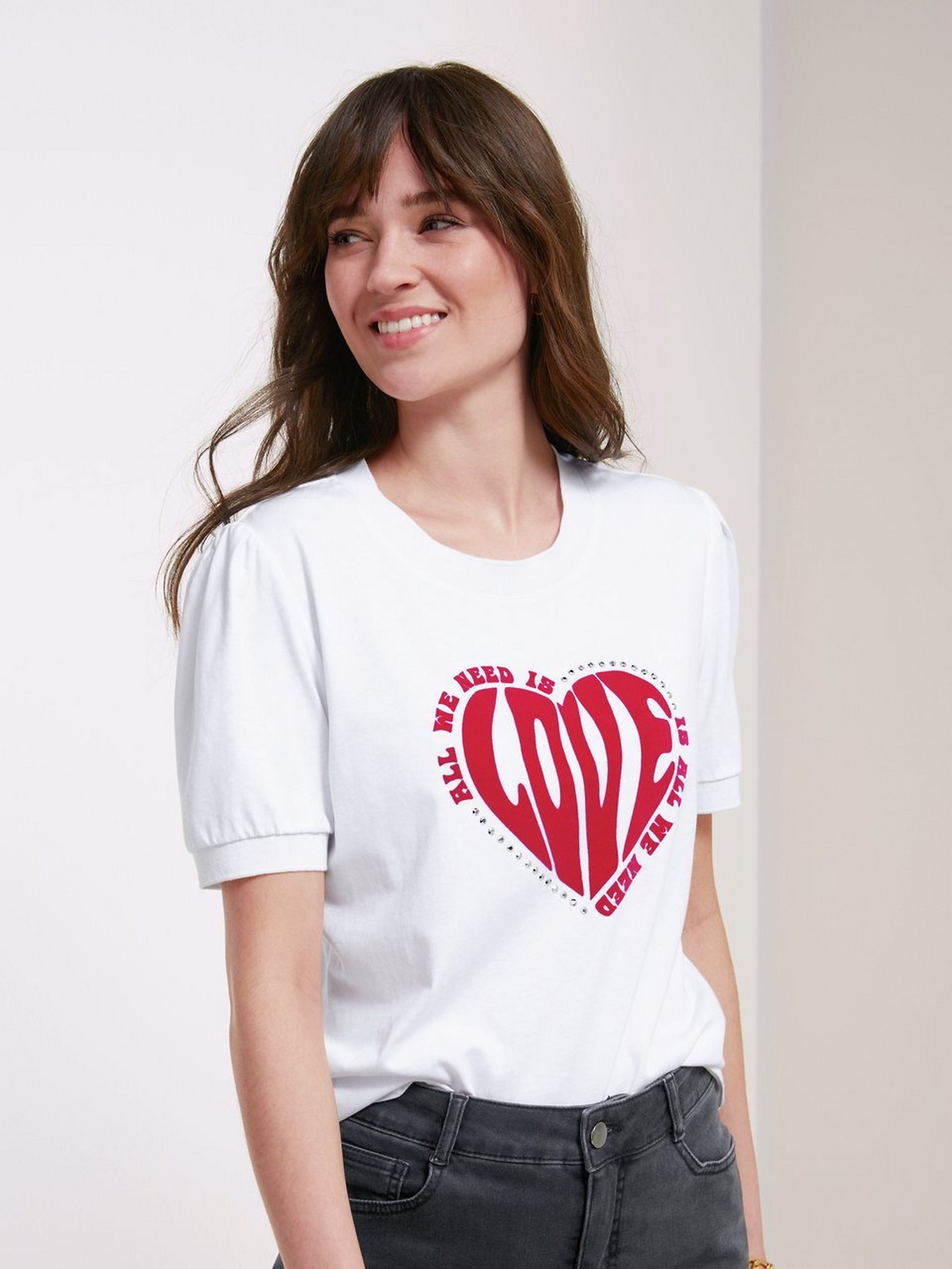 Rundhals-Shirt