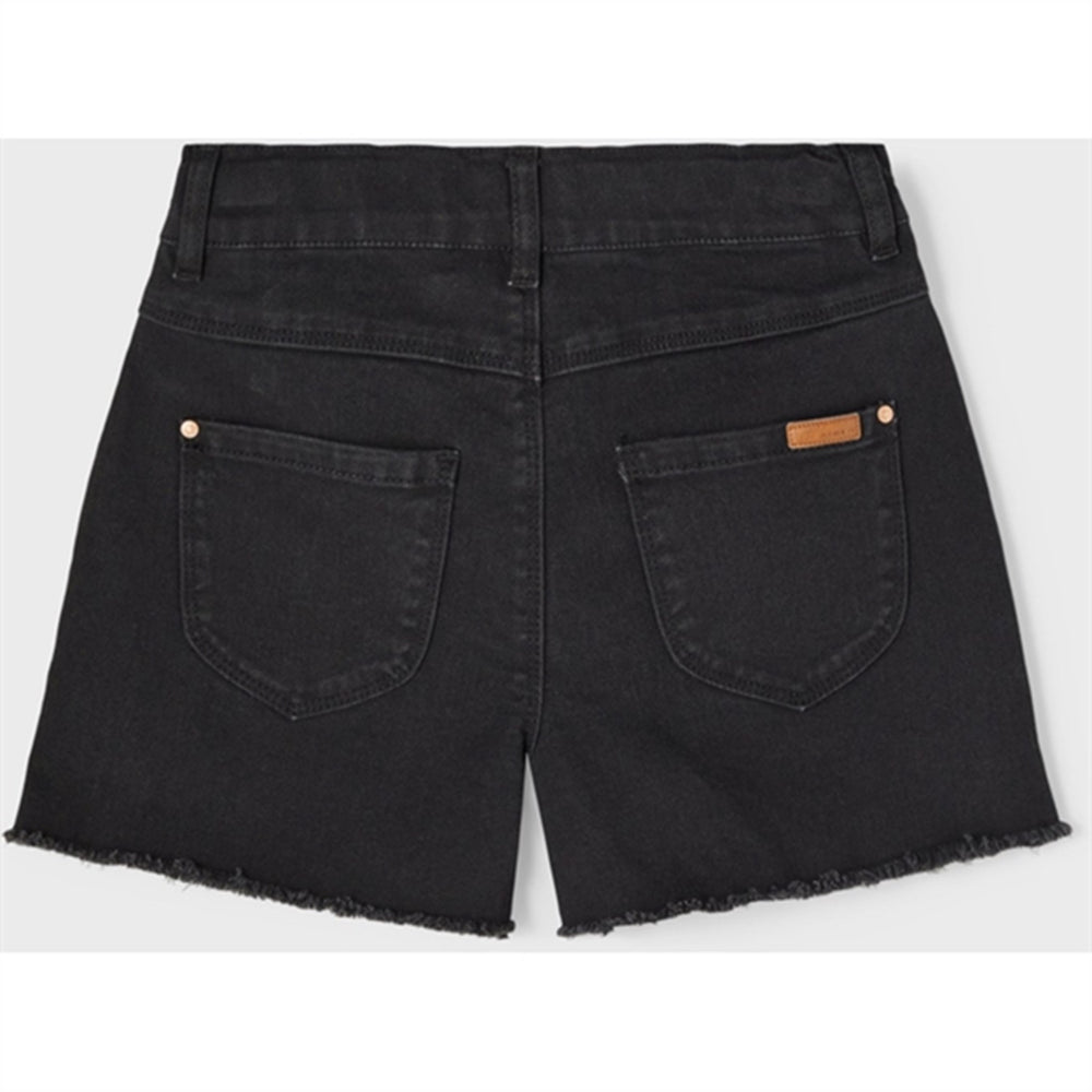 Køb Name it Black Denim Rose Mom Denim Shorts Noos
