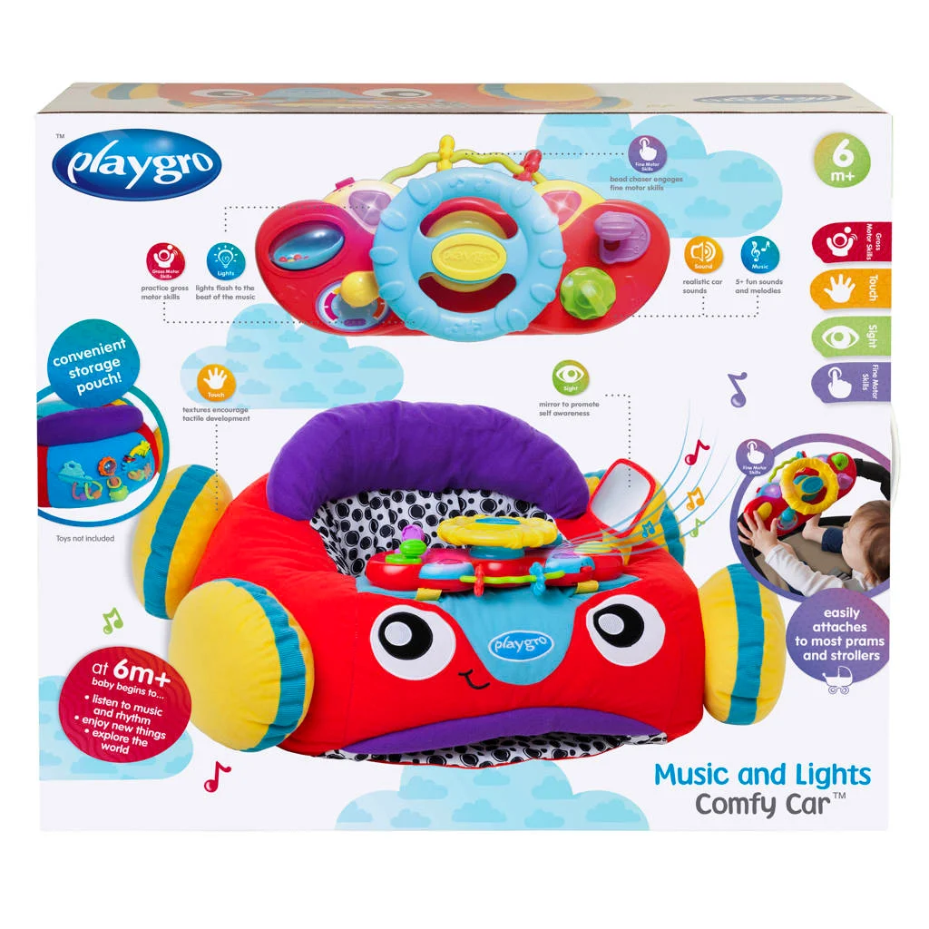 PLAYGRO Muziek- en Lichtjes Comfortauto