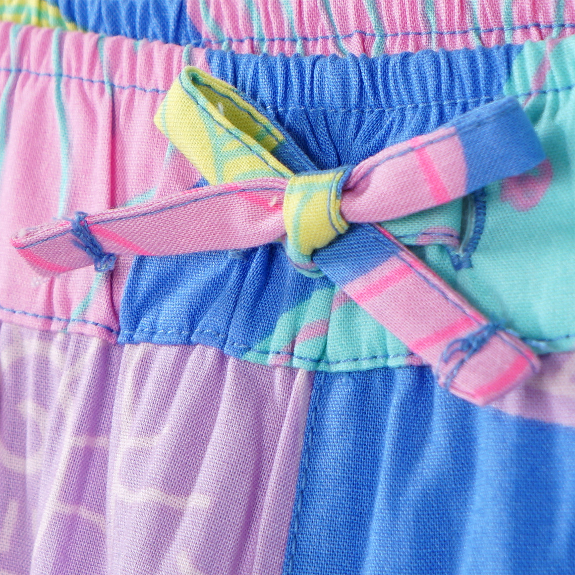 Yigga Mädchen Hose mit bunten Muscheln blau