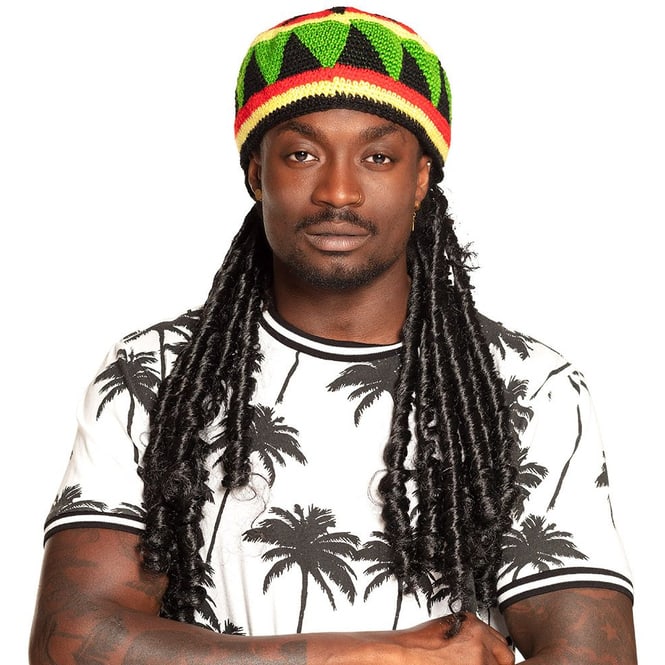 Faschingshut - Rasta - für Erwachsene