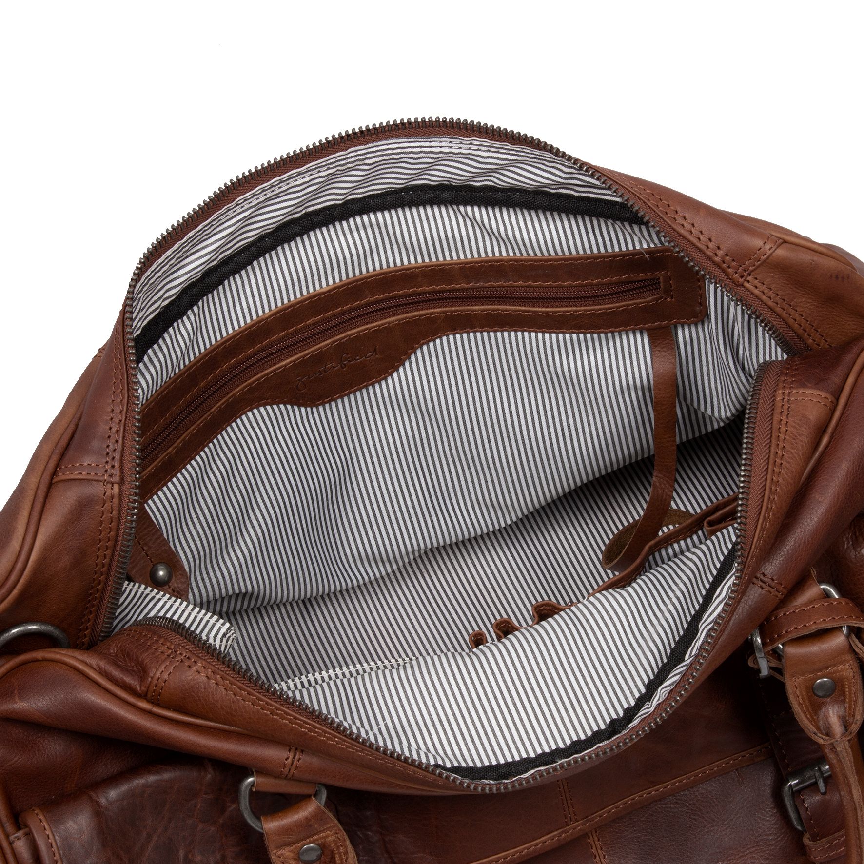 Justified Mia Duffel Leren Weekendtas Bruin