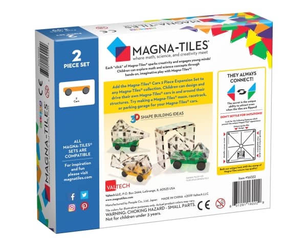 Magna-Tiles Cars 2 pcs expansion set