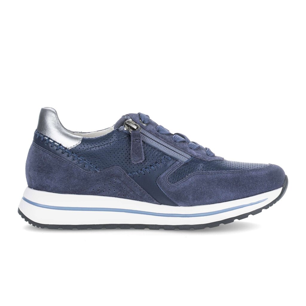 Lage sneaker blauw