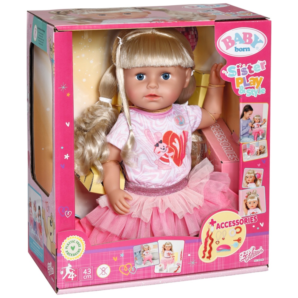 BABY born Schwester Style & Spielpuppe 43cm