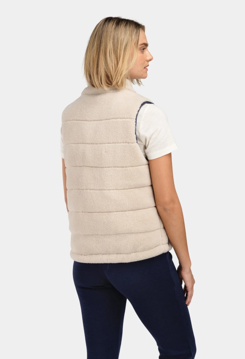 WoolLand Nusfjord Fleece Vest, Dame<br>Fleecevest i deilig teddy-stil!