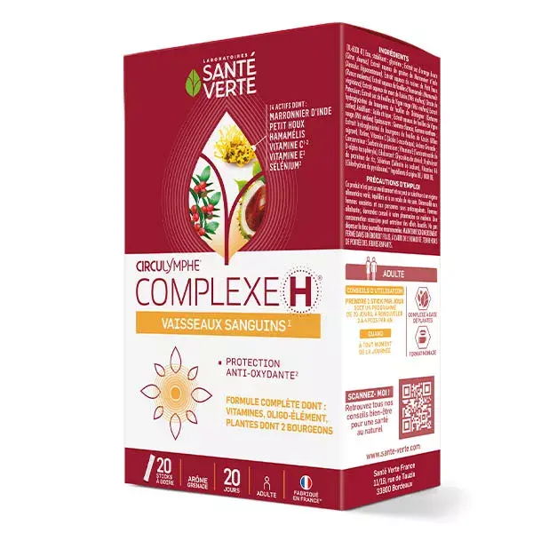 Santé Verte Circulymphe Complex H 20 bastões