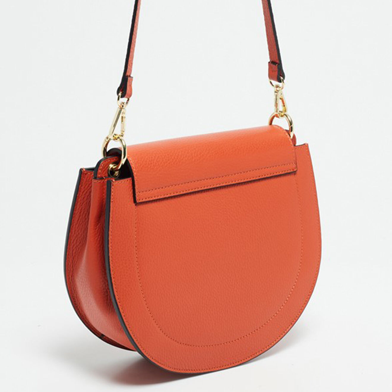 Christian Laurier Sac bandoulière en Cuir Sélène orange - 26x20.5x8 cm