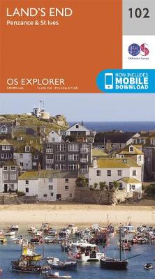 Land's End: Penzance & St Ives - OS Explorer 102 (Sheet map, folded)