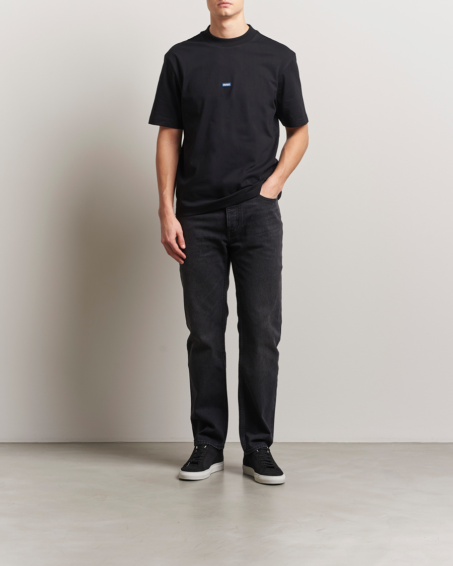 HUGO Jonah Straight Fit Jeans Washed Black