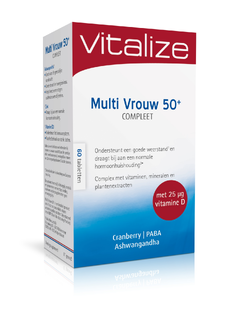 Vitalize Multi Vrouw 50  Compleet Tabletten 60TB