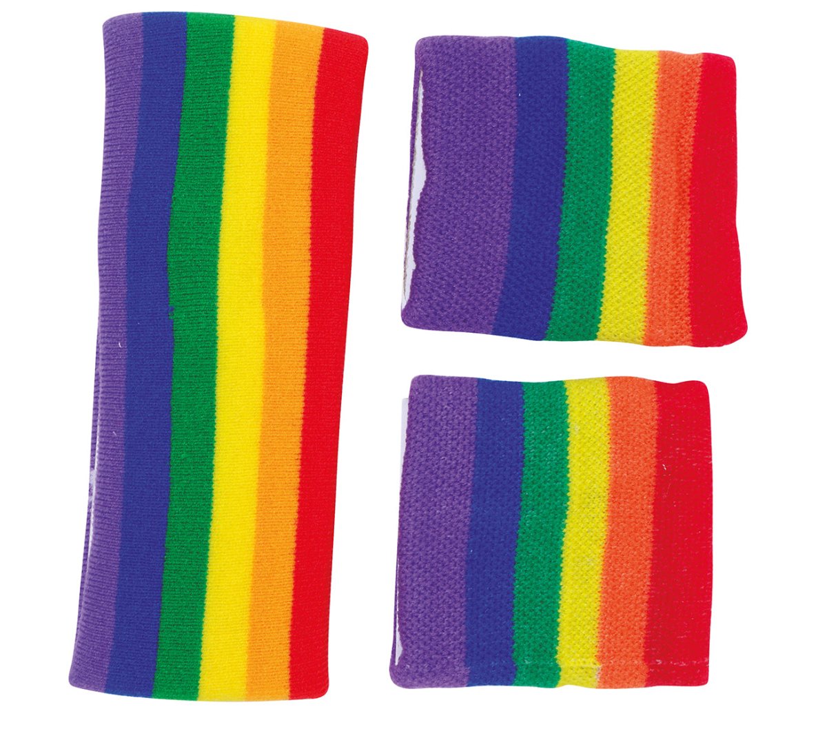 Zweetbandjes Meerkleurig Set 3 delig