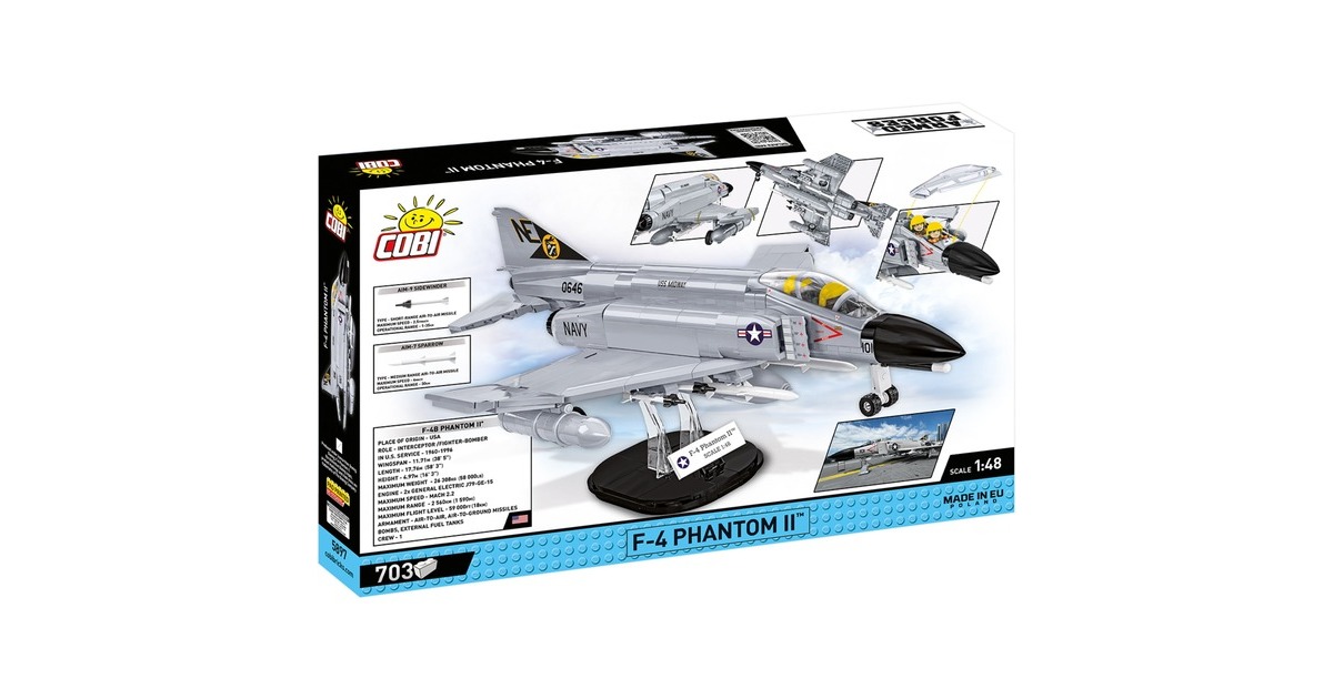 COBIArmed Forces - F-4 Phantom II - USS Midway Constructiespeelgoed  (Schaal 1:48)