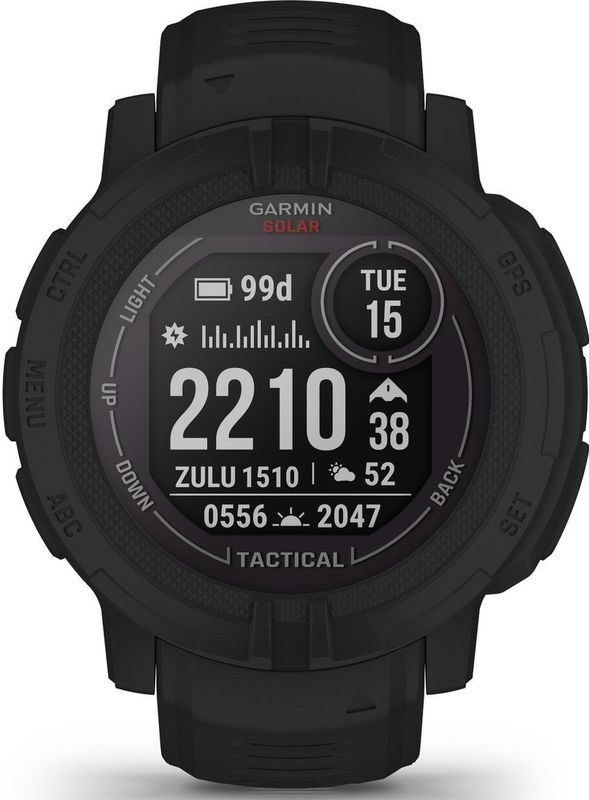 Garmin - Instinct 2 Solar - Sporthorloge - Zwart - Robuust Design