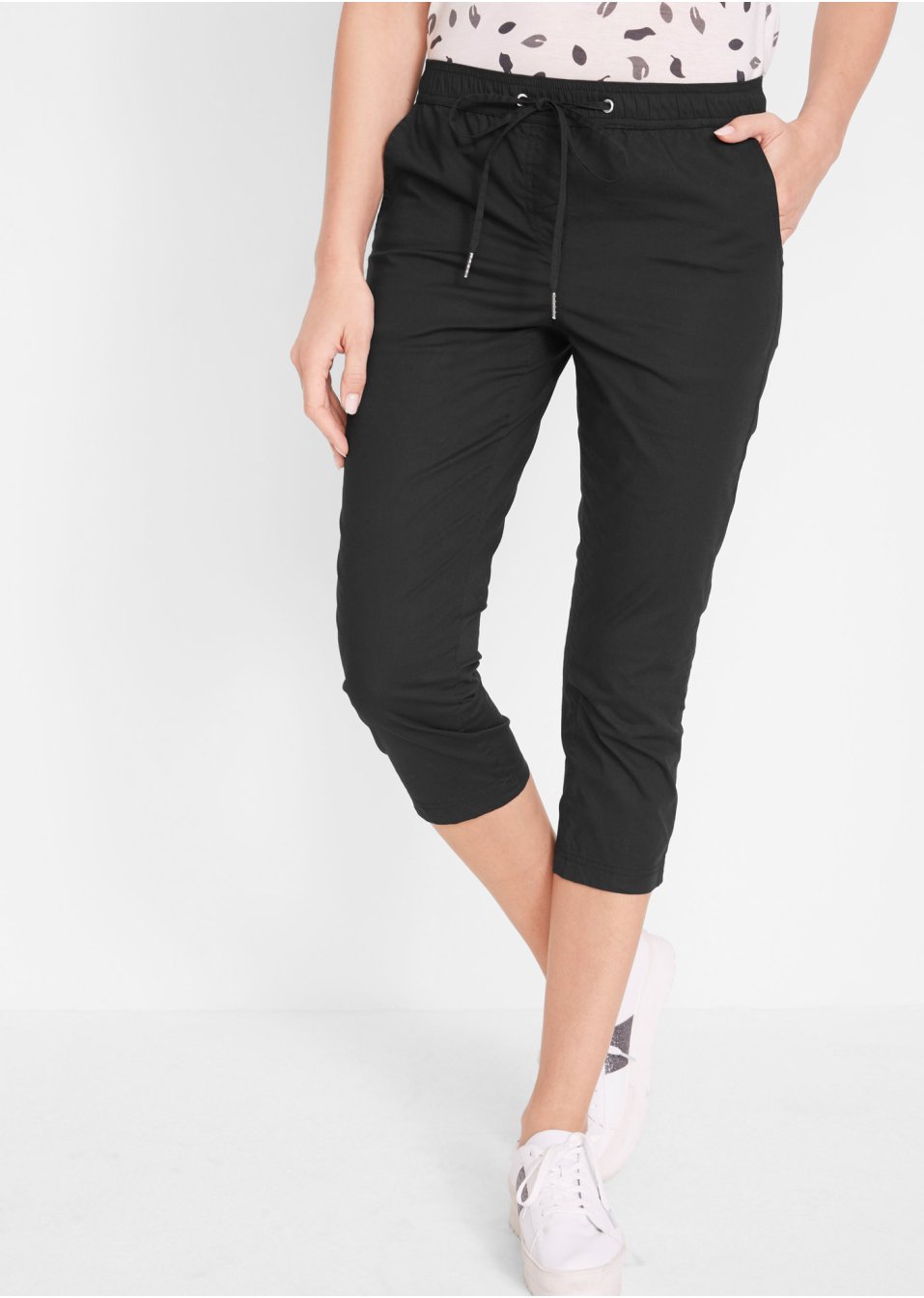Pantalon 3/4 avec cordon à nouer