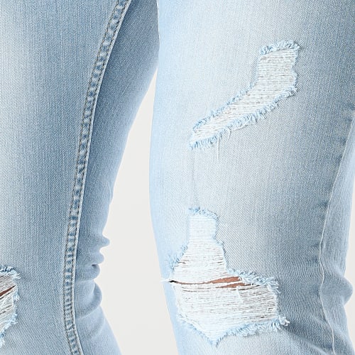 Jean Slim Fit Avec Déchirures 1869 Bleu Wash