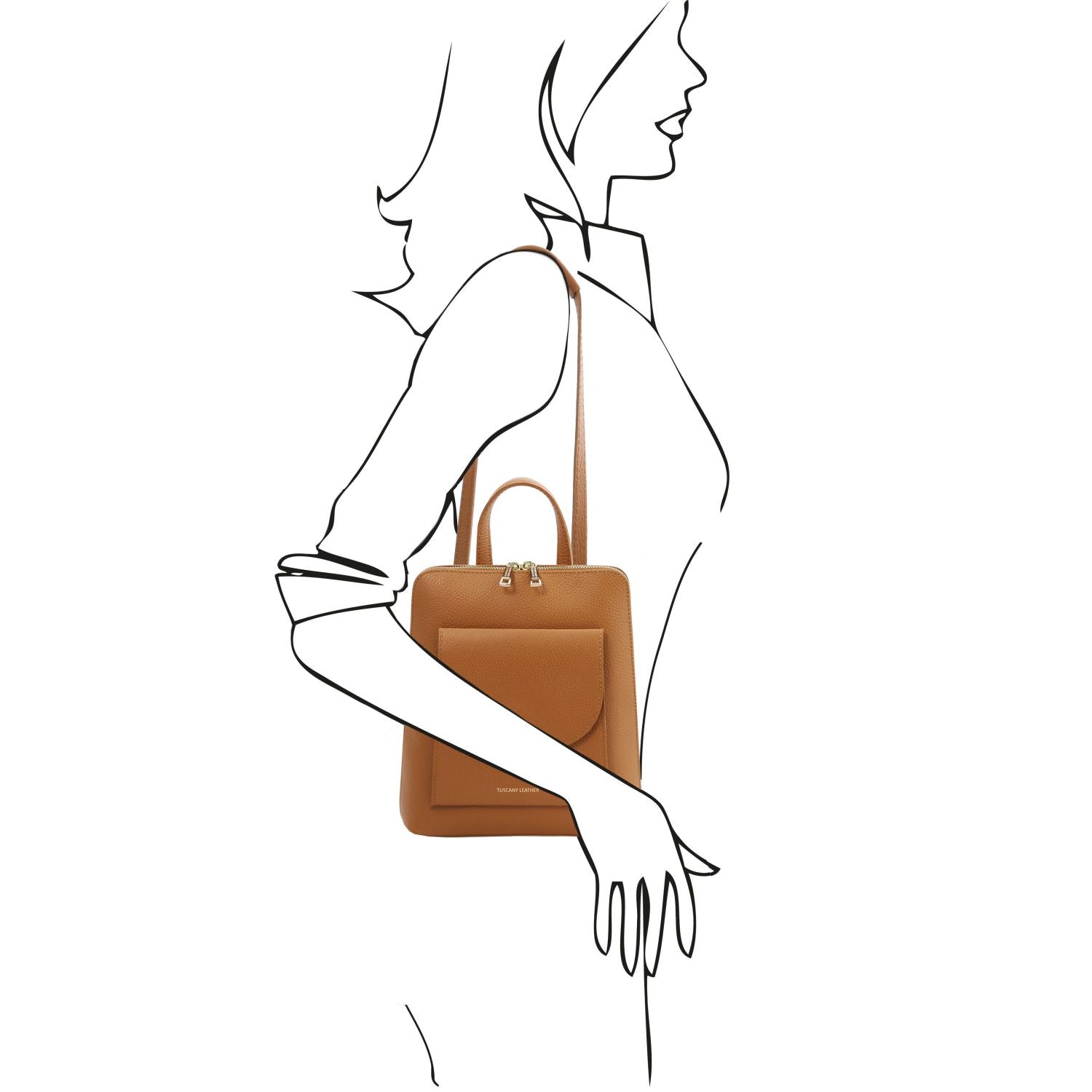 TL142092 – TL Bag – Klein leren Rugzak for women